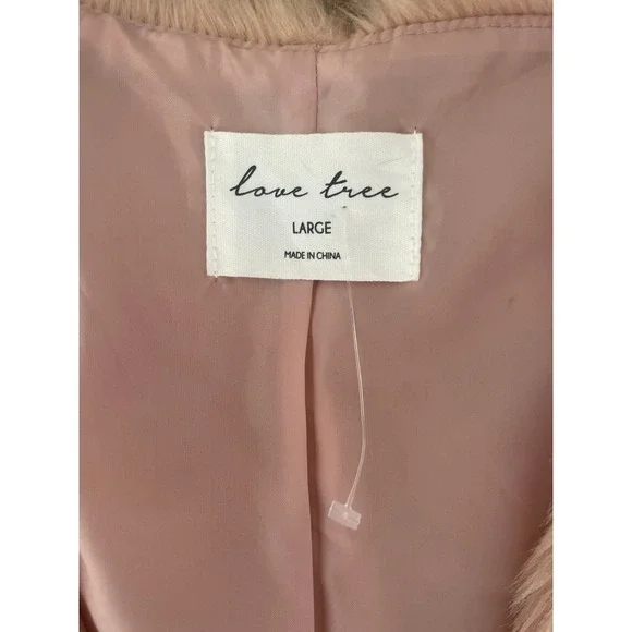 Love Tree faux‎ fur vest.  Size Large - Picture 2 of 5